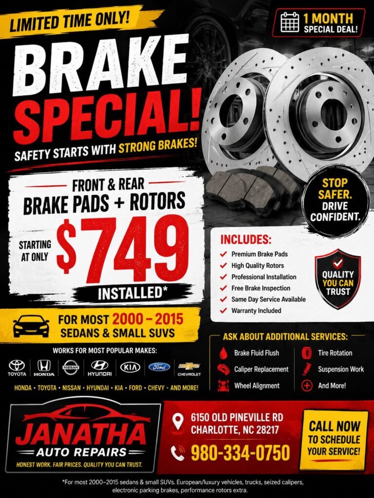 BRAKE SPECIAL - Janatha Auto Repairs