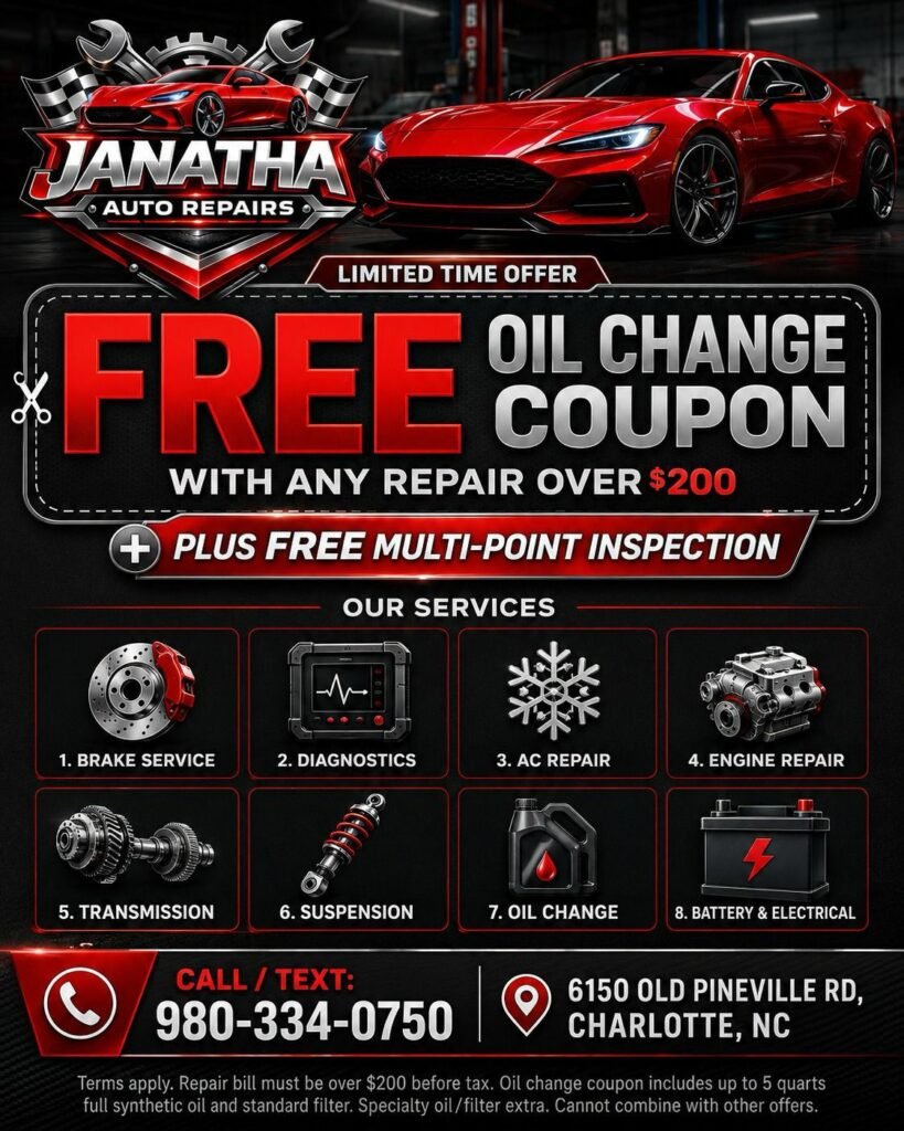 Free Oil Change Deal - Janatha Auto Repairs