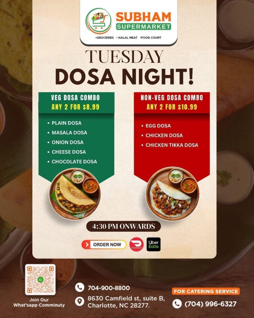 Subham Tuesday Dosa Night
