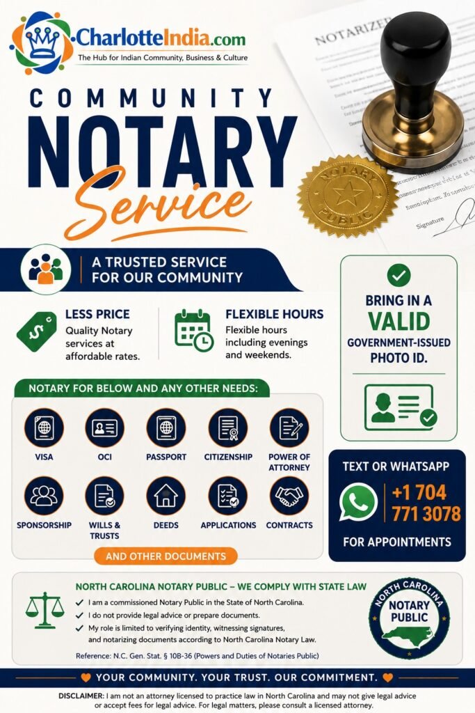 Community Notary Service - Charlotte